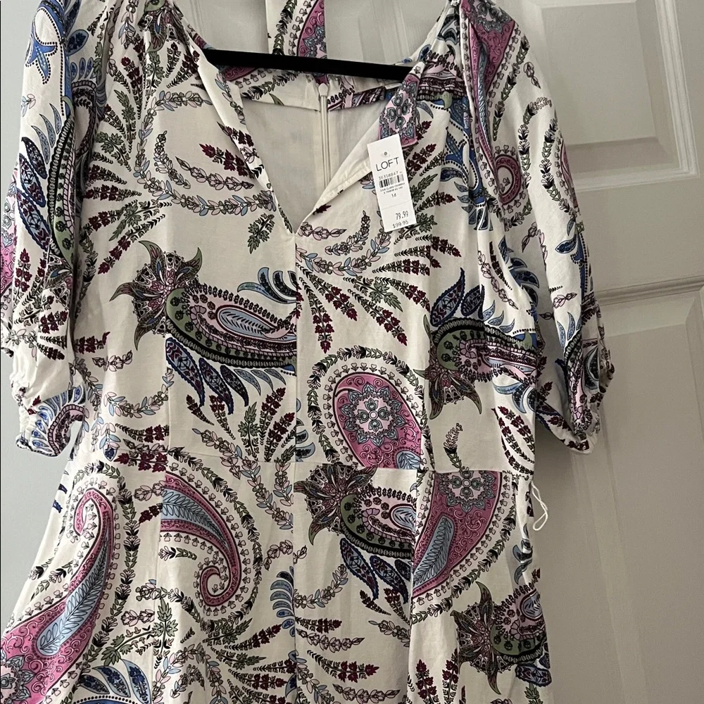 Loft Paisley Print Dress - Picture 5 of 5